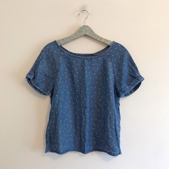 Life in Progress | Chambray Dot Tee - Picture 1 of 6